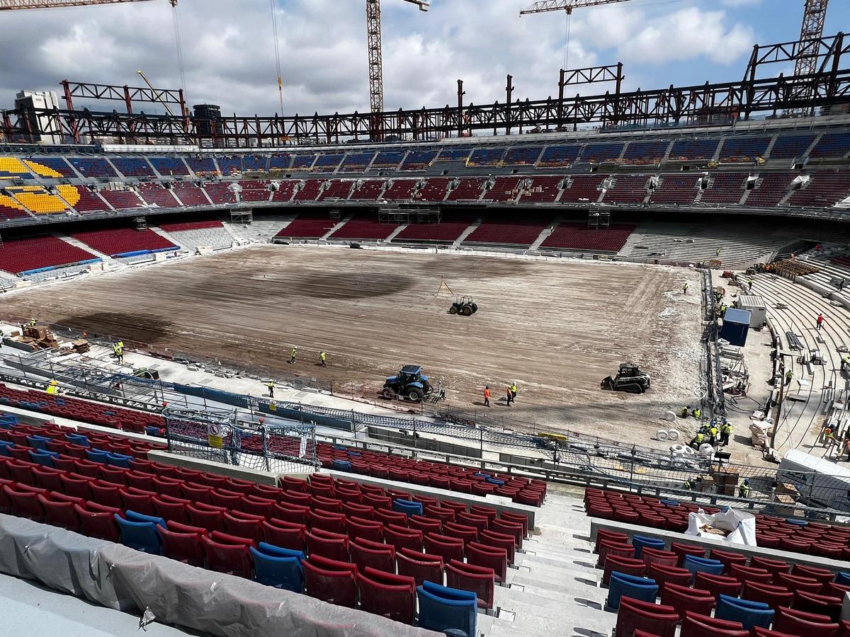 Así está el Camp Nou a día de hoy