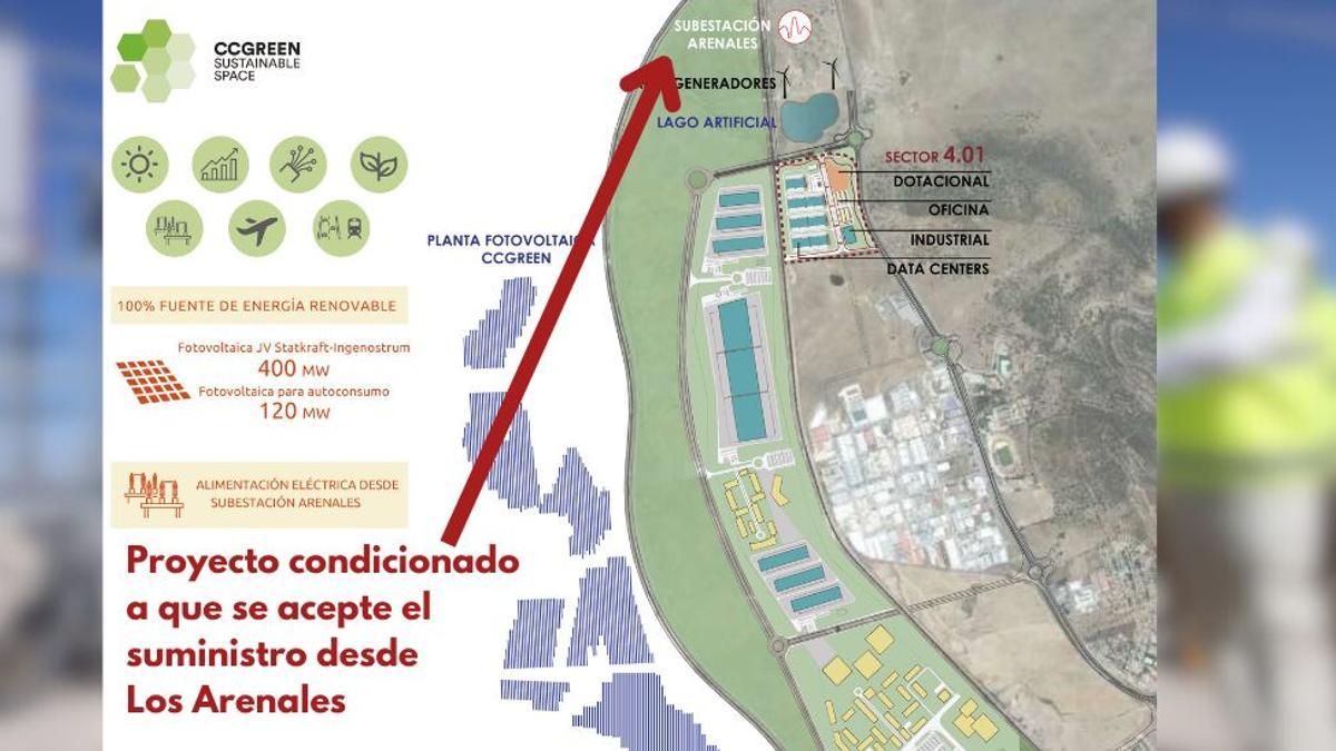 El sector 4.01 del plan de urbanismo es donde se desarrollará el suelo industrial, la estación de Los Arenales está colindante.