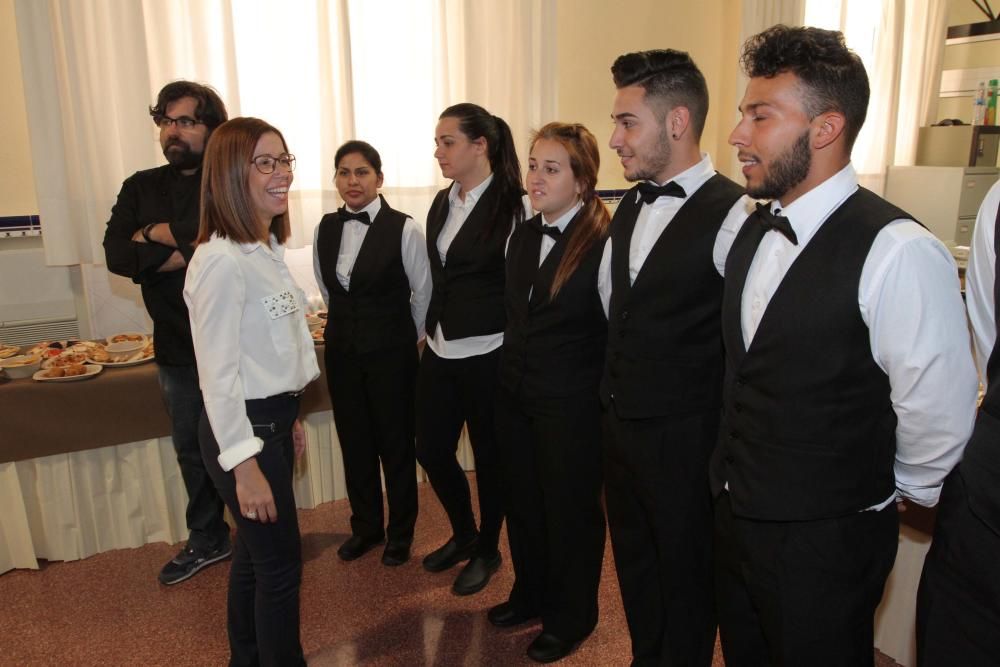 Clausura del curso de aprendiz en restaurantes en Cartagena