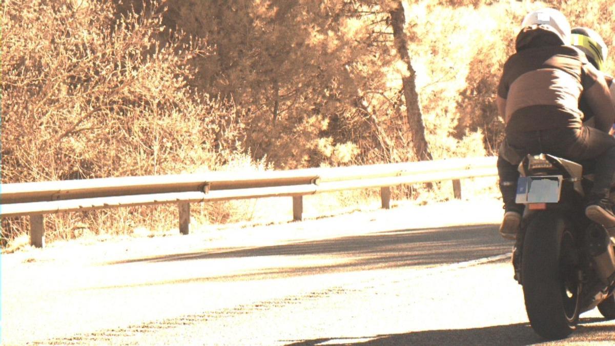 Imatge del control de velocitat que va caçar el motorista circulant a 192 km/h.