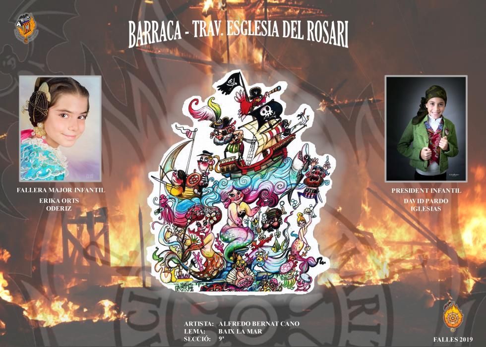 Conoce todos los proyectos de Fallas 2019 en el Marítimo