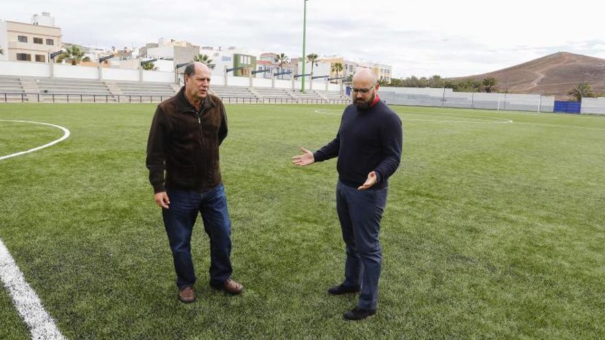 El Ayuntamiento mejora el campo de fútbol de Las Coloradas con una inversión de 163.000 euros