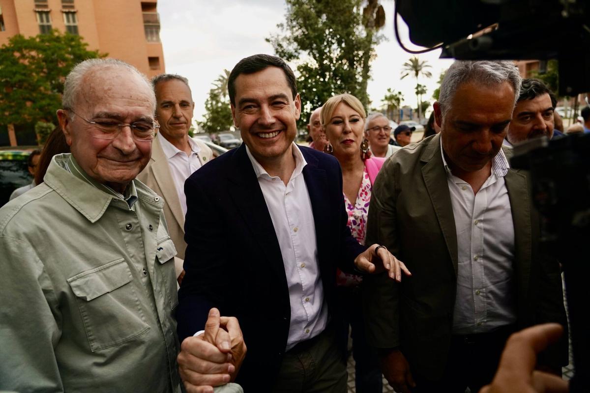 Cierre de campaña de Juanma Moreno, candidato del PP a la presidencia de la Junta de Andalucía, en Málaga
