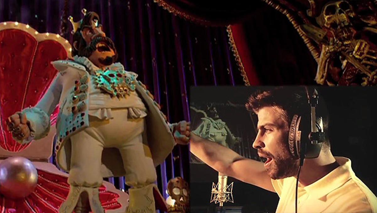 Gerard Piqué, durant el doblatge de la pel·lícula d’animació ’Pirates!’.