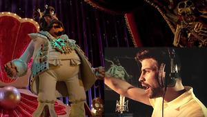 Gerard Piqué, durant el doblatge de la pel·lícula d’animació ’Pirates!’.