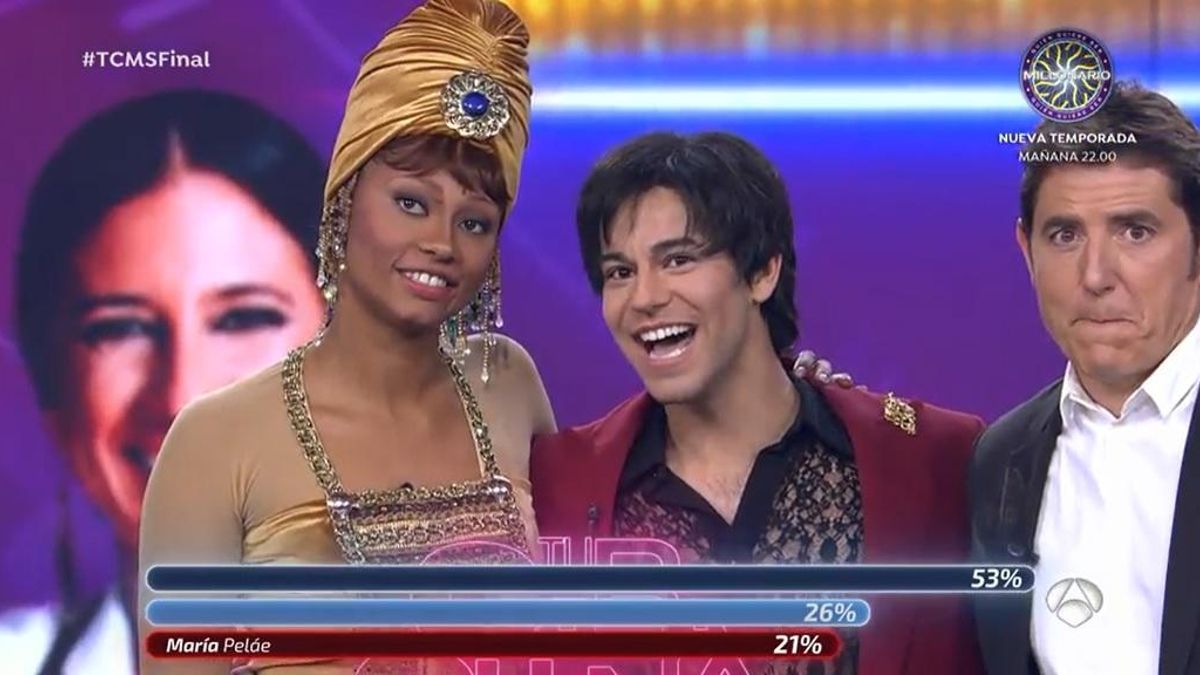 El instante en el que Agoney gana 'Tu cara me suena 9'.