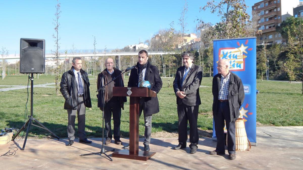 La presentación de la cabalgata y del Paje Xiu-Xiu se realizó en el parque de Vallparadís donde llegarán en helicóptero