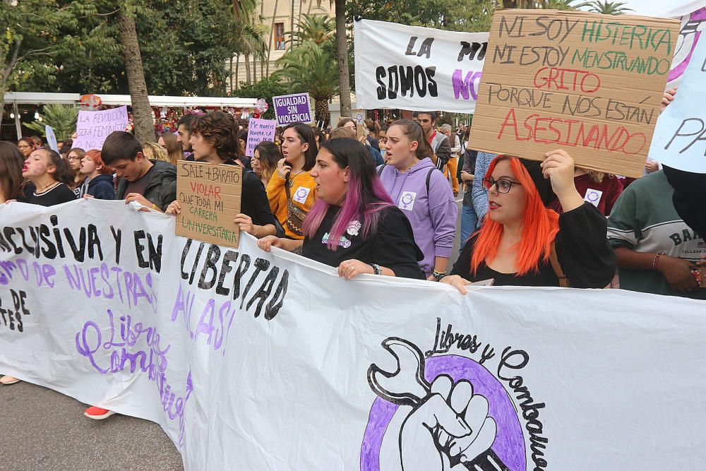 Manifestación contra la violencia de género en Málaga