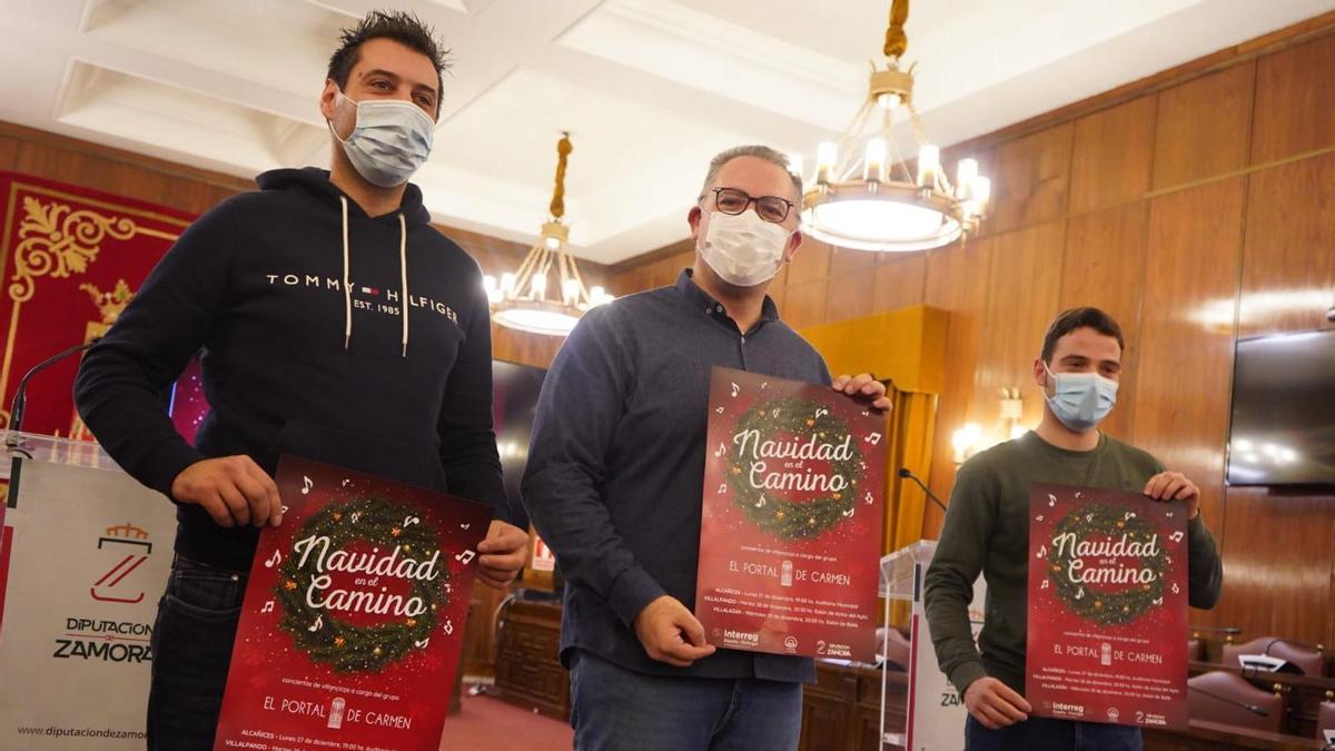 David Carrión, Jesús María Prada y Juan del Canto presentan &quot;Navidad en el Camino&quot;.