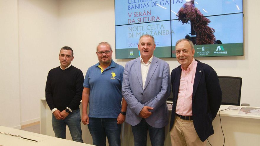 Víctor Manuel Picos, César Fernández, Amable Fernández y Xosé Lois Foxo. | // IÑAKI OSORIO