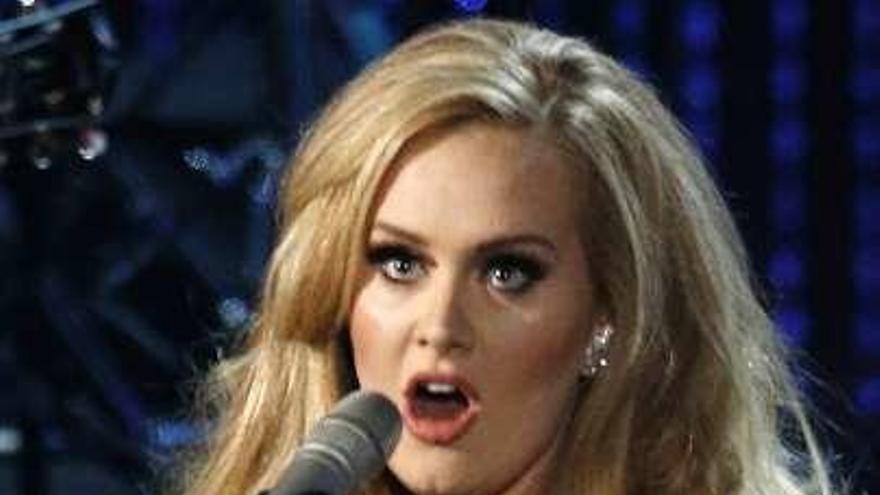 La cantante Adele.