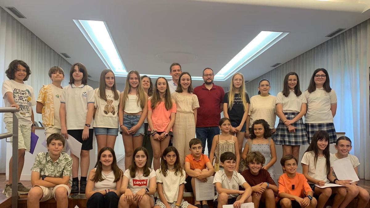 Los integrantes del Consell Municipal de Xiquets i Xiquetes de Xàtiva, este miércoles.
