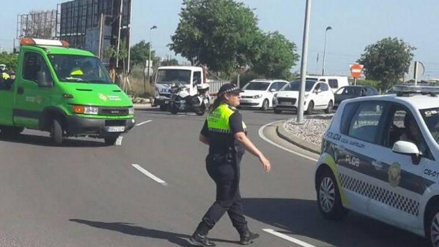 Accidente con vuelta de campana en Castellón