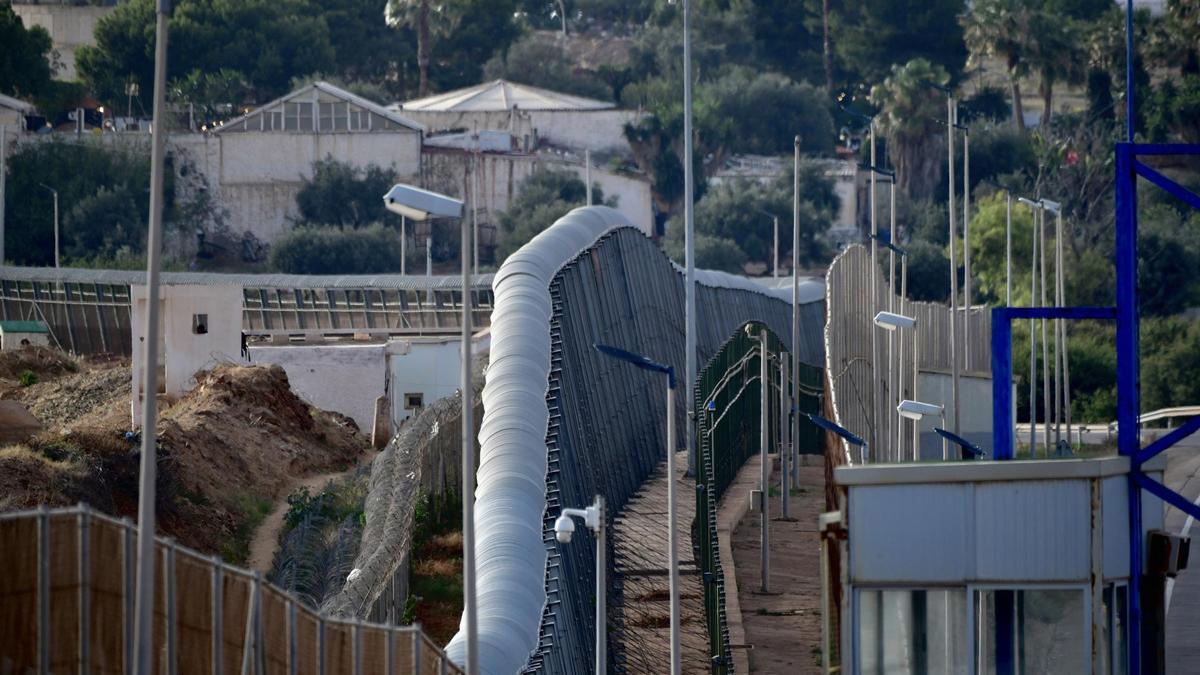 Un segmento de la valla de Melilla.