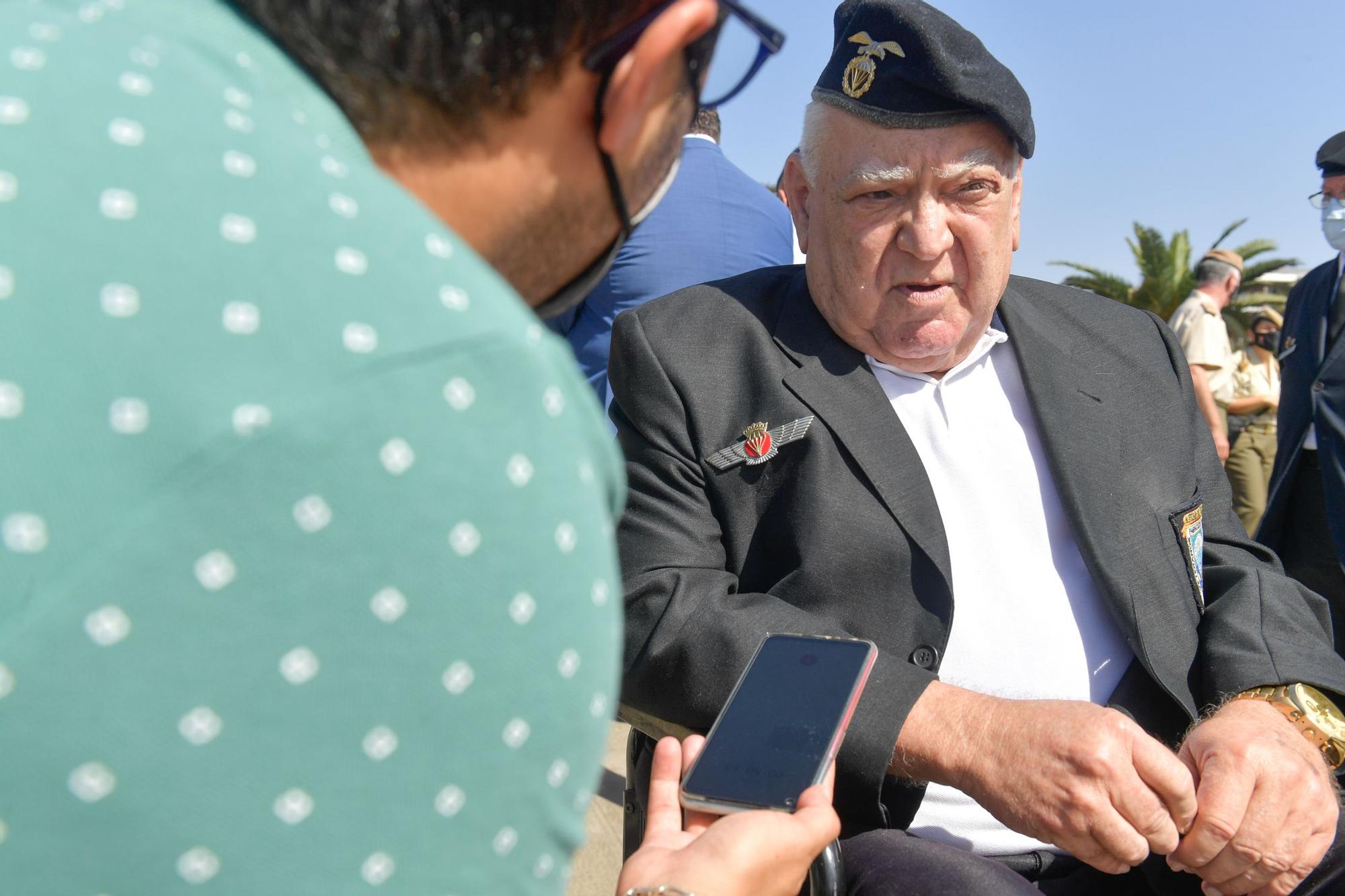 Acto de homenaje a los paracaidistas caídos en acto de servicio entre 1965 y 1979 en Maspalomas