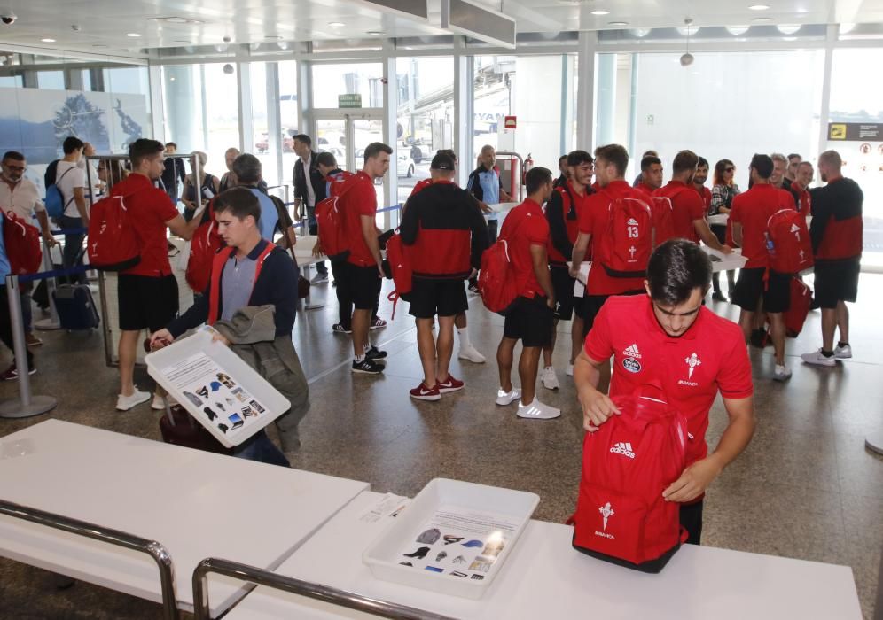 El Celta pone rumbo a su pretemporada en Inglaterra