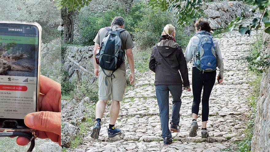 Auf der Strecke „Barranc de Biniaraix&quot; lernen die Nutzer etwa, wozu die Trockenstein-Mauern und die angelegten Wege
früher dienten.