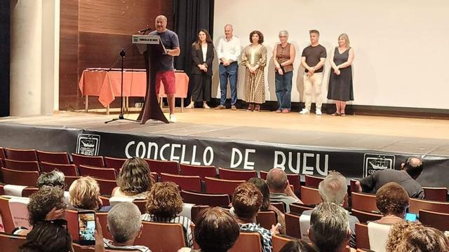 Un momento del acto inaugural en el Centro Social do Mar de Bueu.