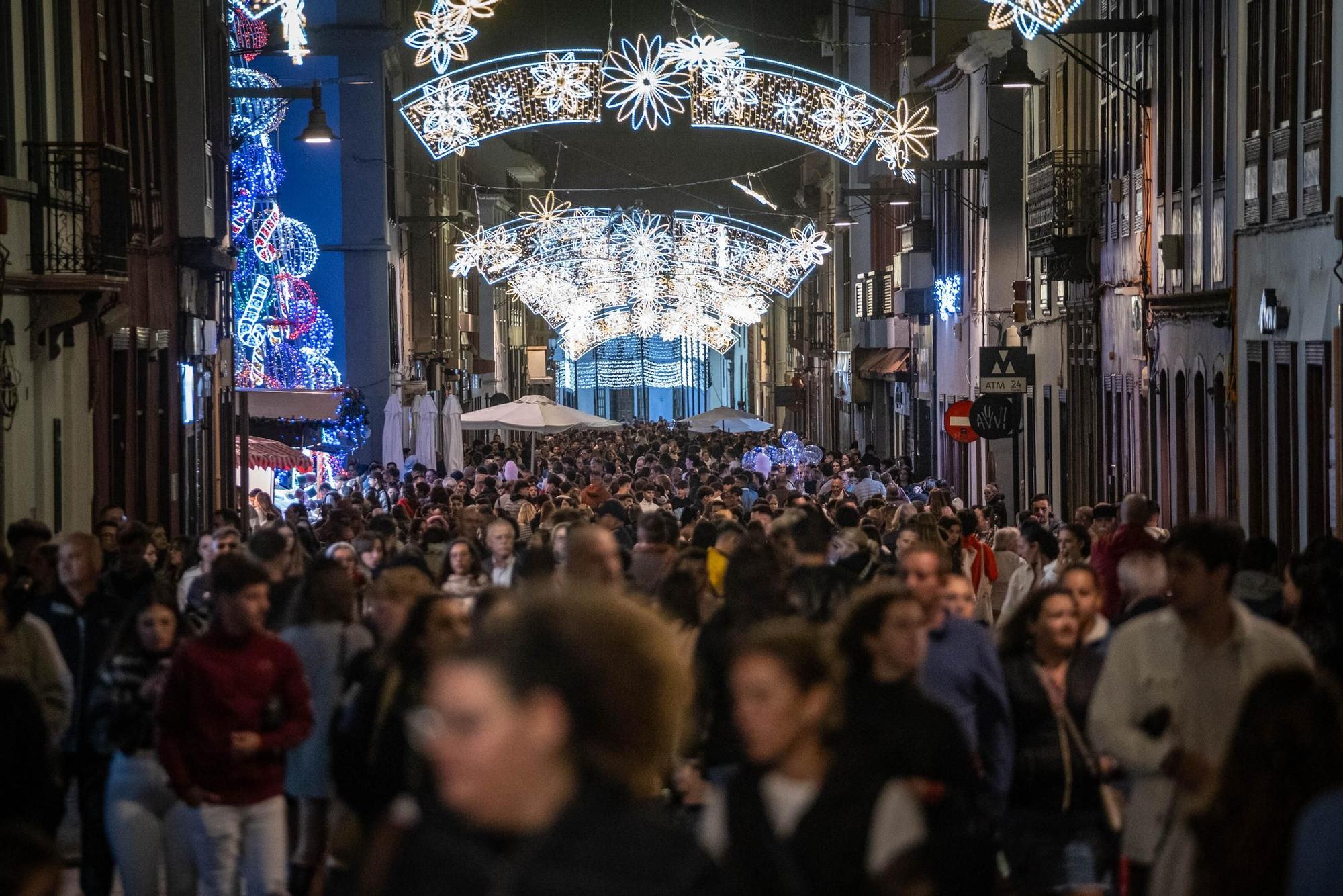 El encendido de las luces de Navidad de La Laguna, en imágenes