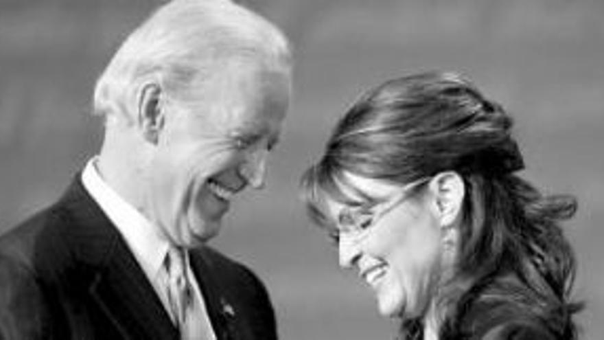 Palin da oxígeno a los republicanosal superar el debate con Joe Biden