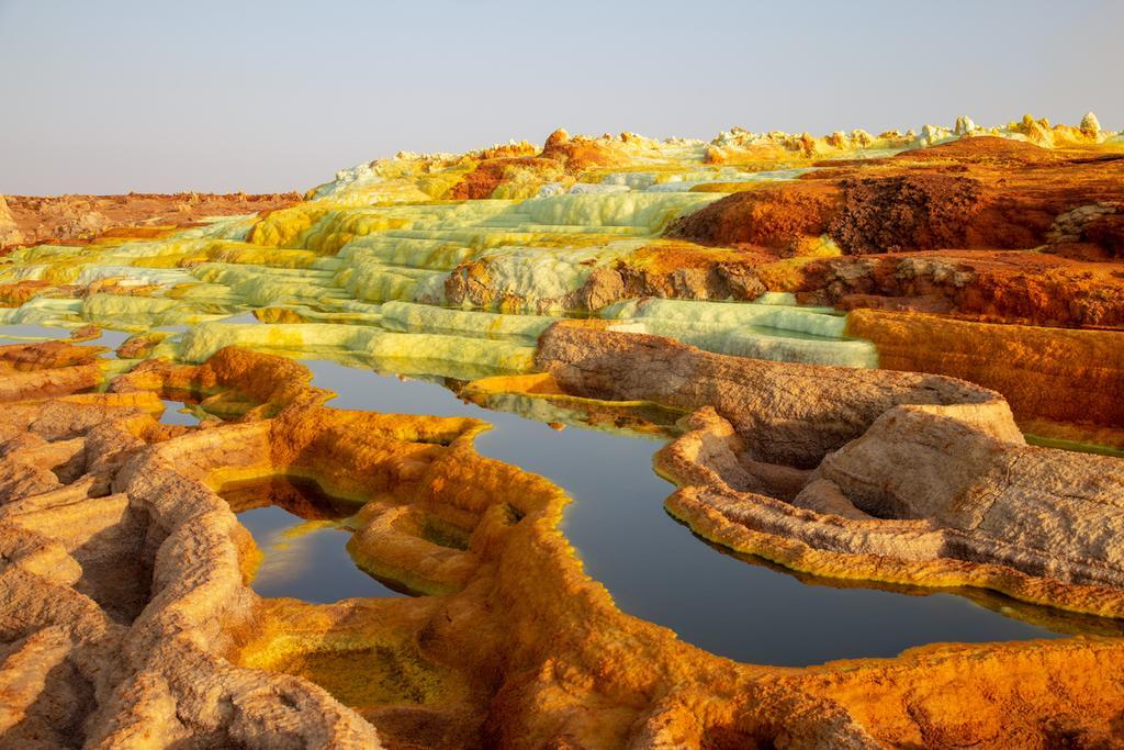 Aguas termales en la depresión de Danakil, Etiopía.