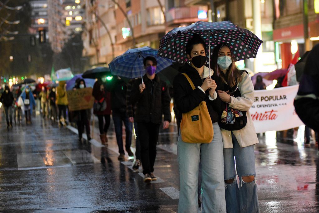 Manifestación feminista en Murcia