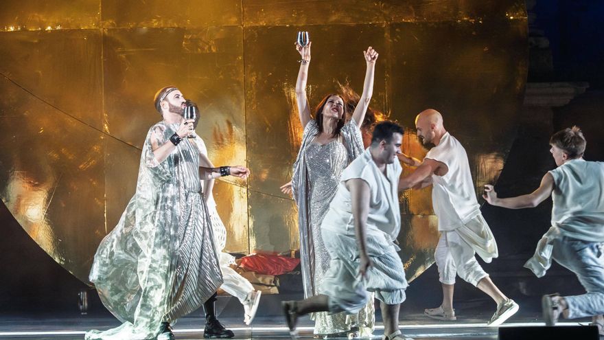 Las mejores imágenes del musical 'Cleopatra enamorada' en Mérida