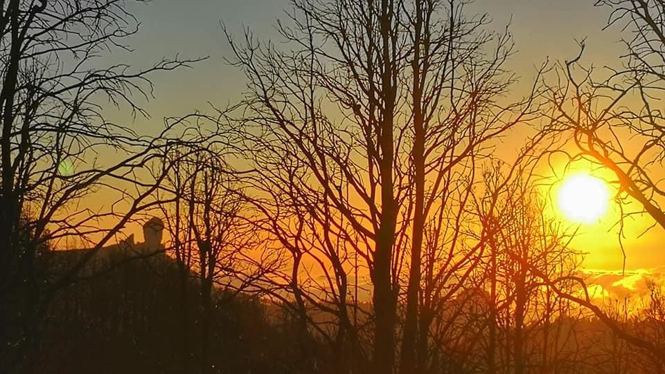 Así amaneció este domingo en la cumbre de Gran Canaria