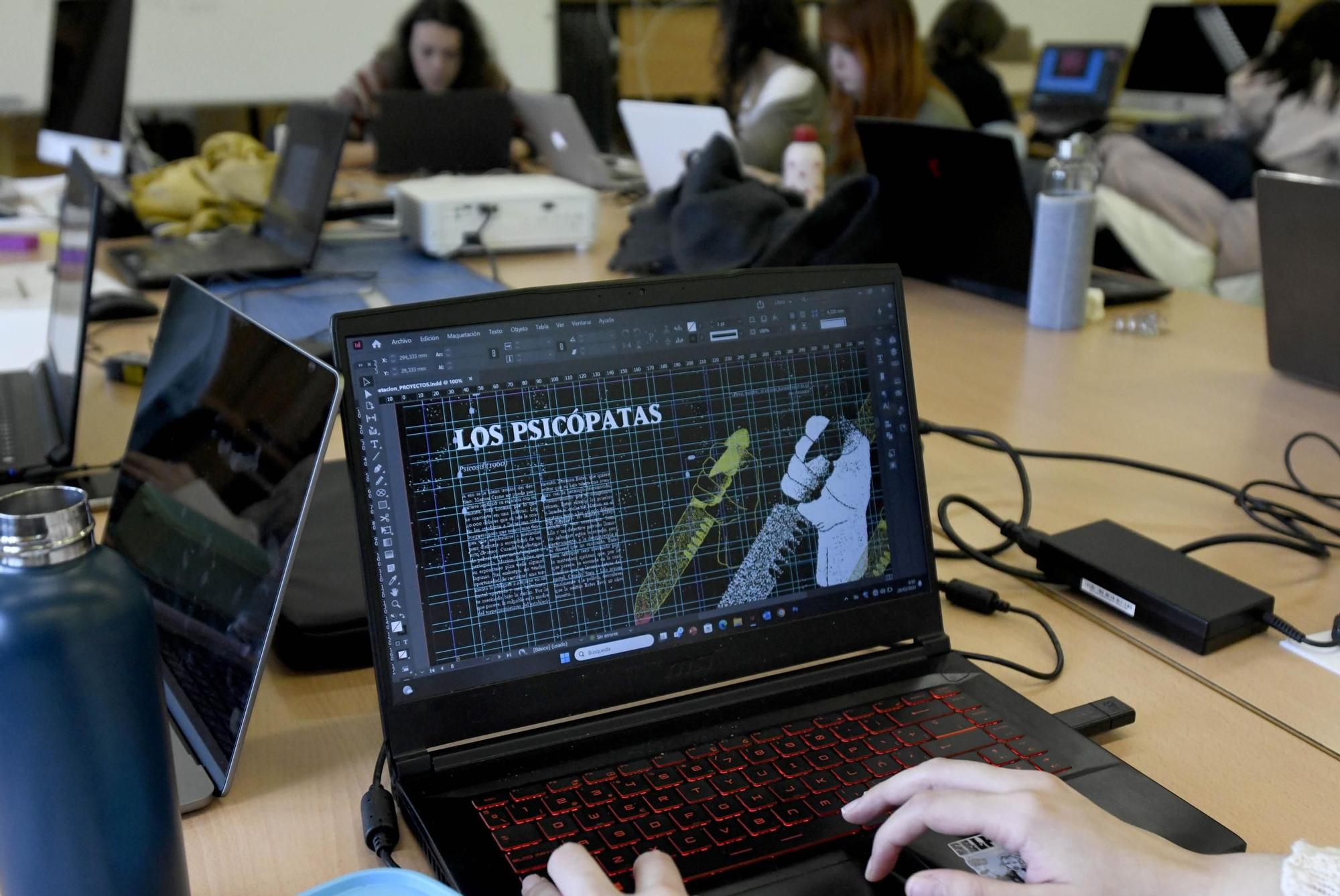 Así lucen las clases de la Escuela Superior de Diseño de la Región en la Facultad de Medicina de la UMU