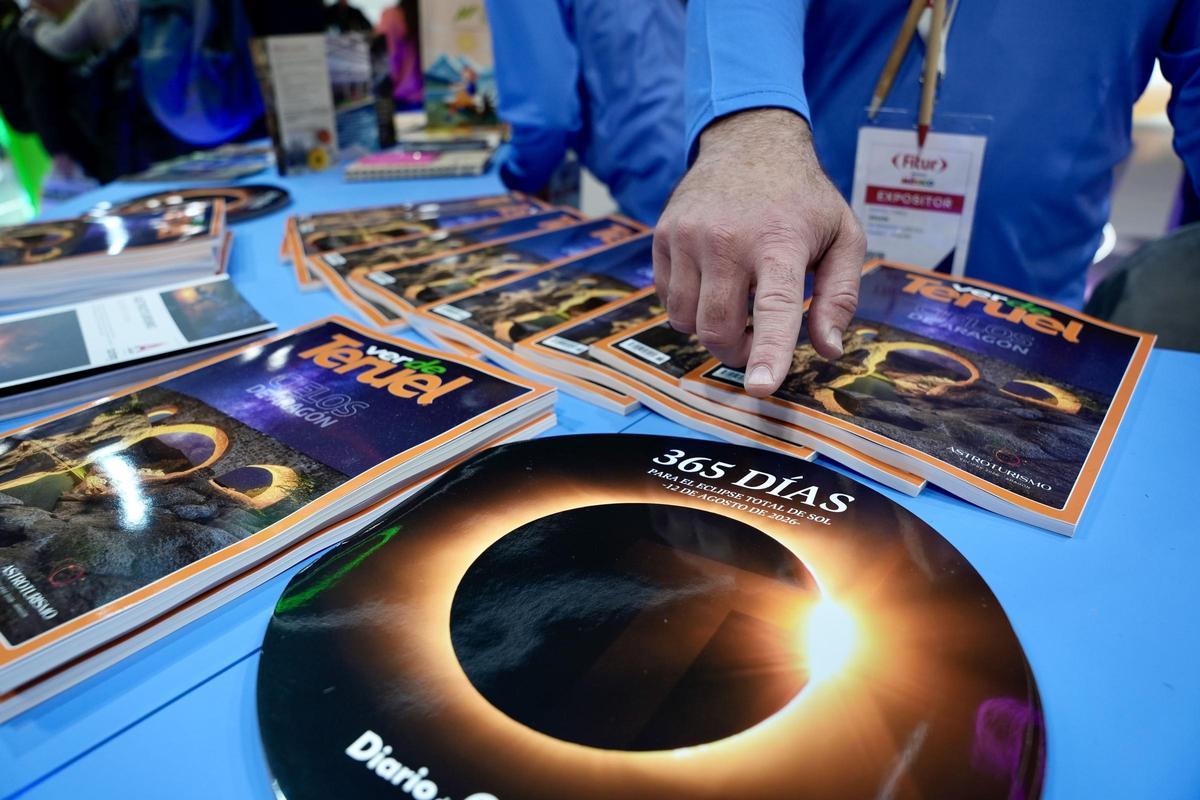 Información acerca del eclipse que tendrá lugar en agosto, estos días en Fitur.