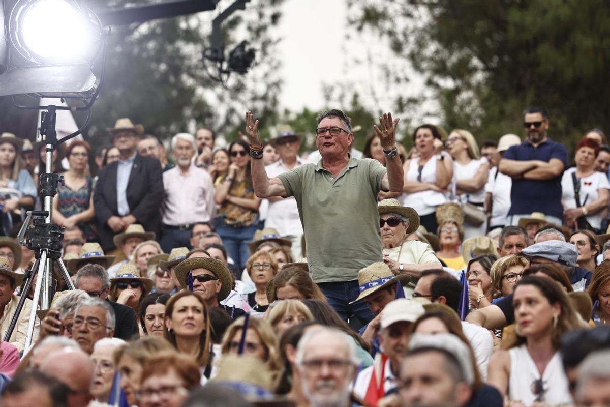 Acto de campaña del PP por las elecciones europeas en el anfiteatro del Parque de Cabecera
