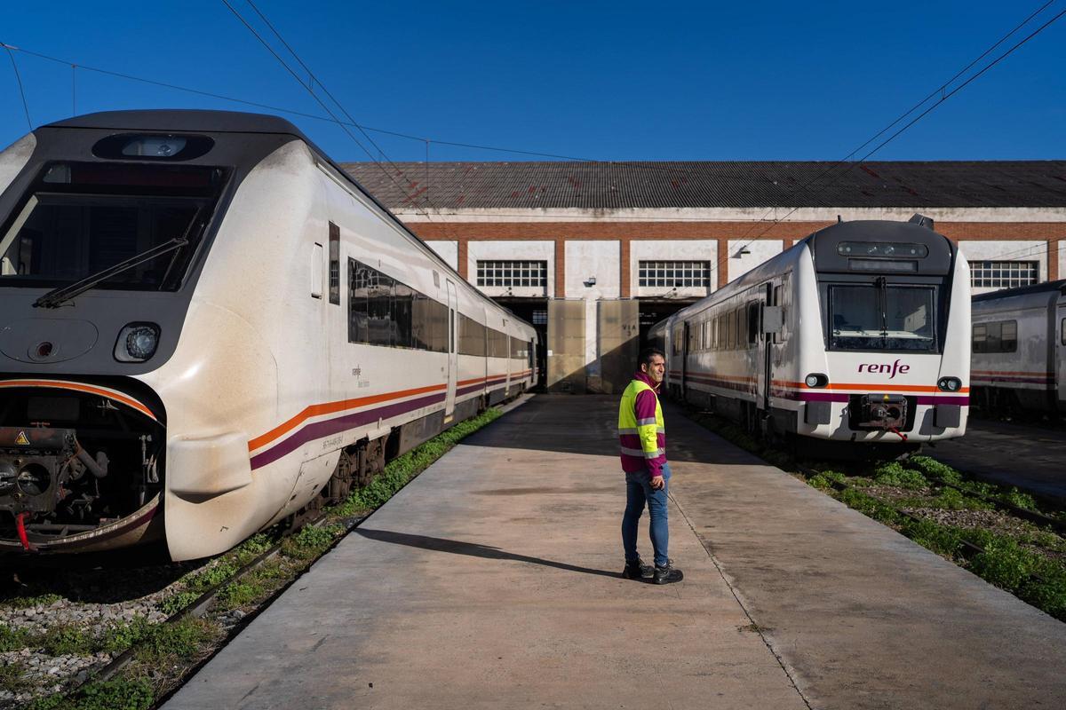 Visita a los talleres de Renfe en Sant Andreu Comtal