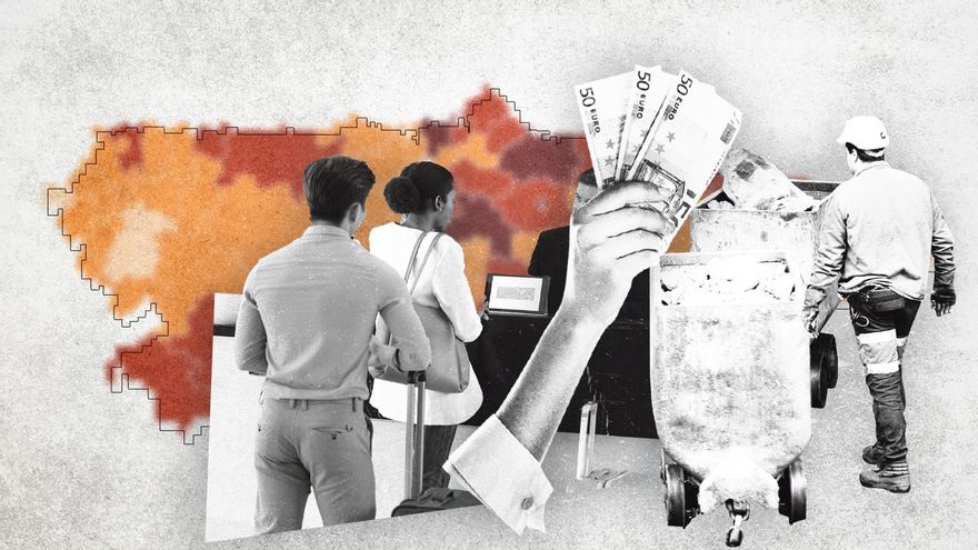 Giro en el mapa de la riqueza de Asturias: menos brecha entre concejos (pero es por las pensiones) y el fenómeno de los sitios turísticos