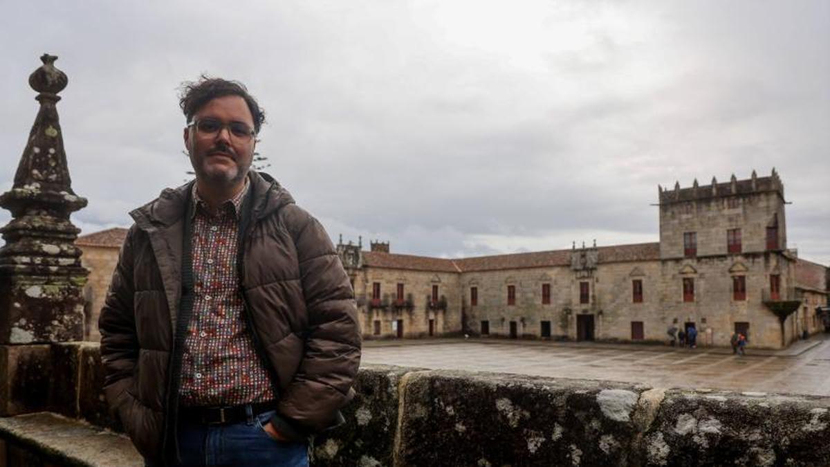 El presidente de la asociación en Fefiñáns.