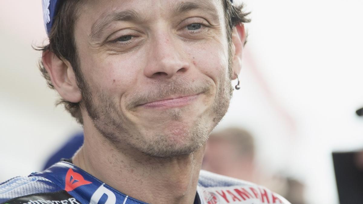 Valentino Rossi lamenta su caída al llegar a su box en Austin (Tejas).