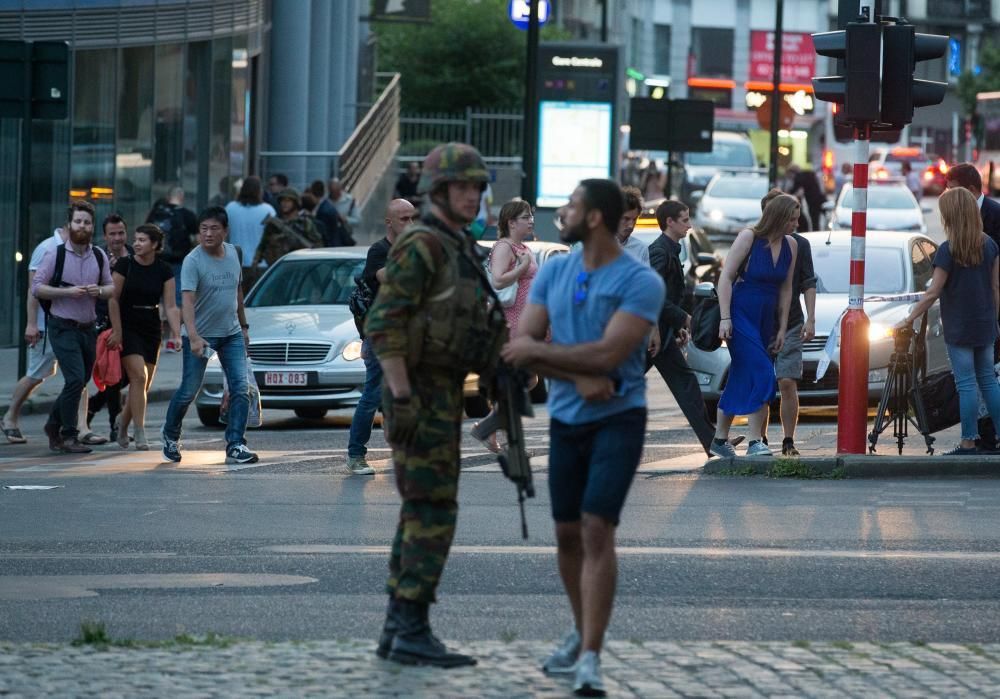 Explosión en la estación central de Bruselas