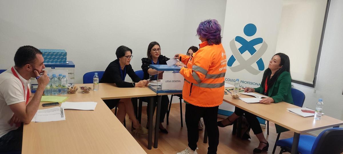 Votaciones del Colegio de Enfermería de Zamora en las elecciones a las que concurrían dos candidaturas