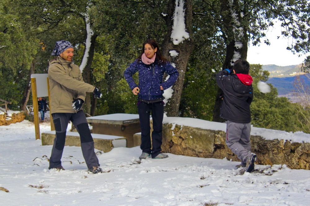 La nieve llega al interior de la provincia