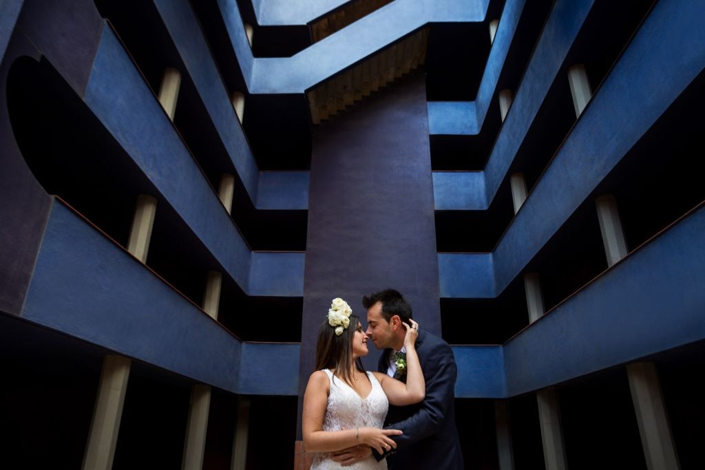 Otra fotografía posboda con el sello de Prades.