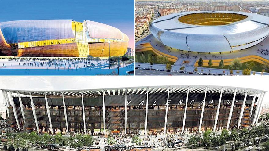 El cuarto proyecto en quince años para el nuevo Mestalla