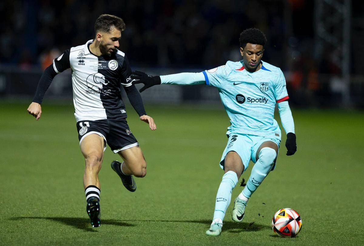 Alejandro Balde, frente a Unionistas