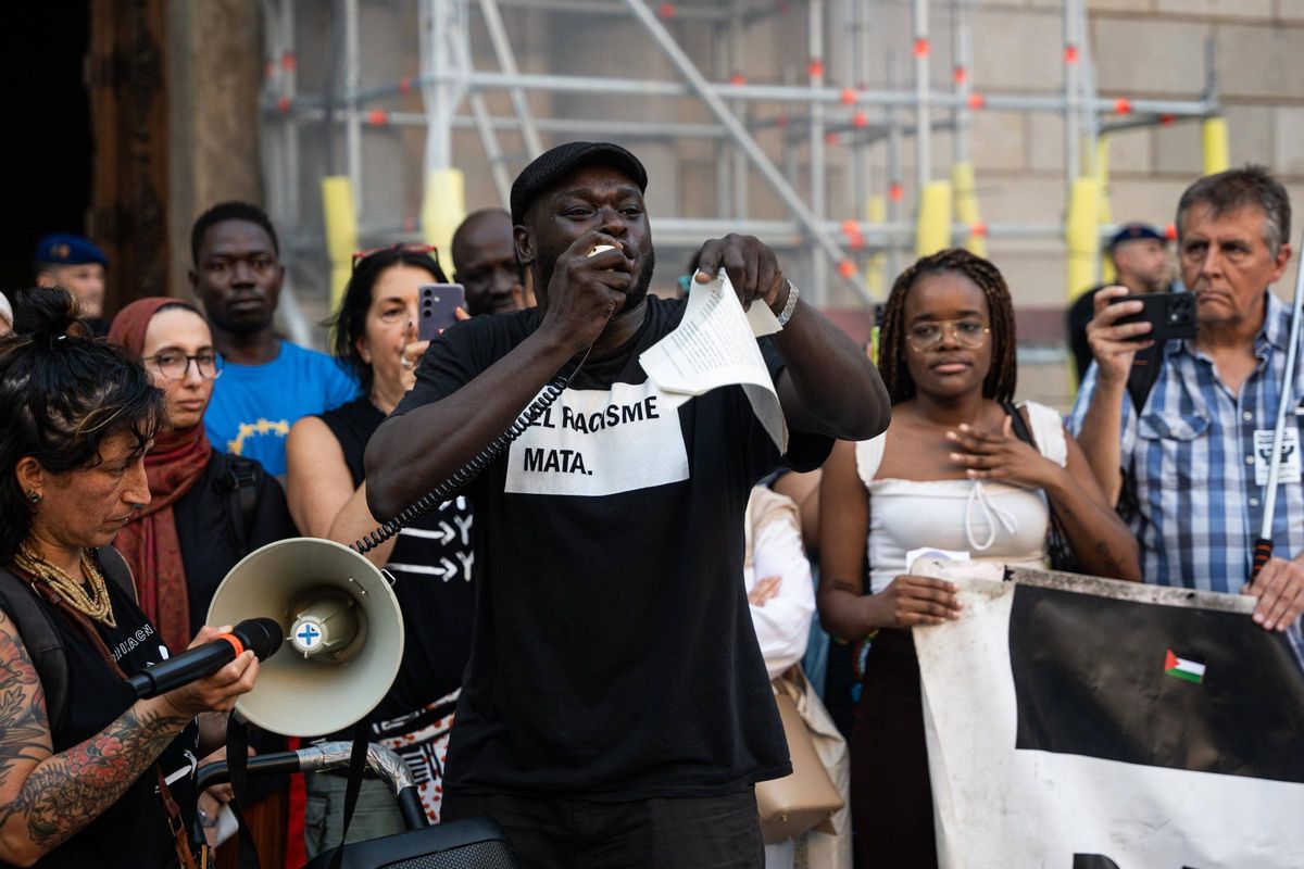 Gran manifestación antiracista en Barcelona