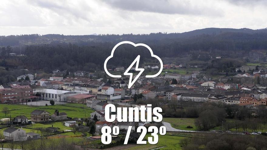 El tiempo en Cuntis: previsión meteorológica para hoy, jueves 23 de abril