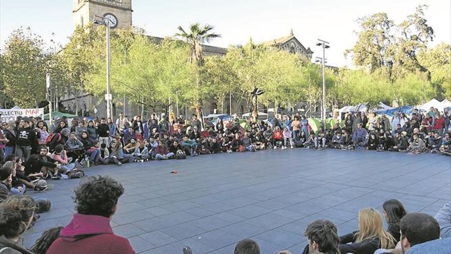 Los estudiantes mantienen la acampada por el ‘procés’