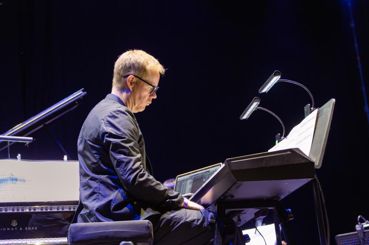 Richter, durante su concierto en Noches del Botánico.