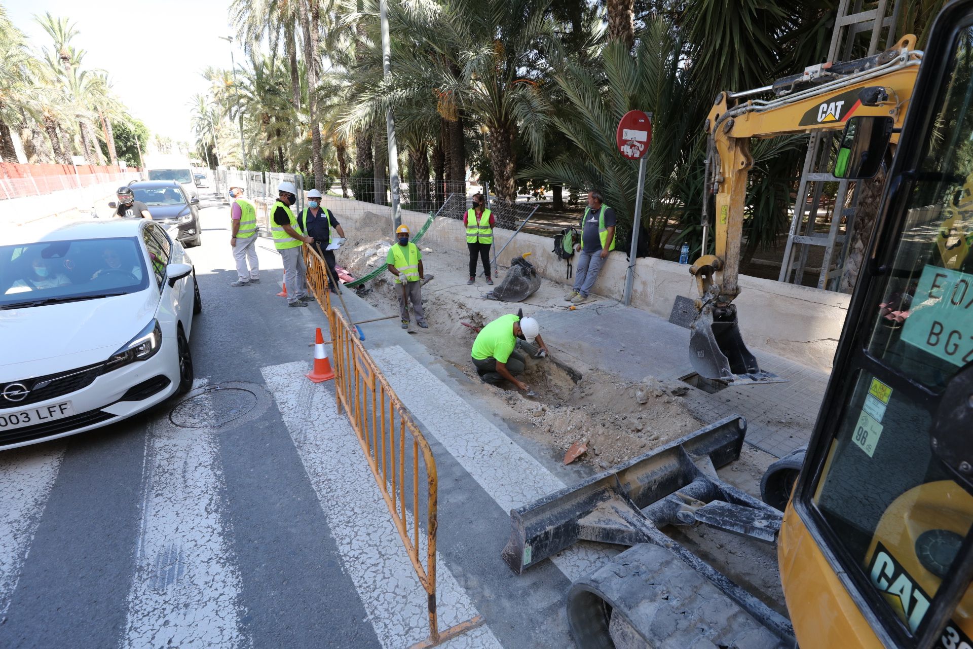 Las obras en las calles Nuestra Señora de la Cabeza, Fatxo o Uberna forman parte del Plan Centro para peatonalizar el casco histórico y dotarlo de nuevos accesos.