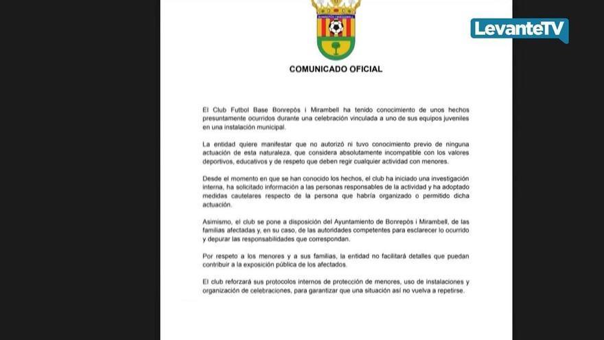 Polémica celebración con stripper en la fiesta del juvenil del FB Bonrepós i Mirambell