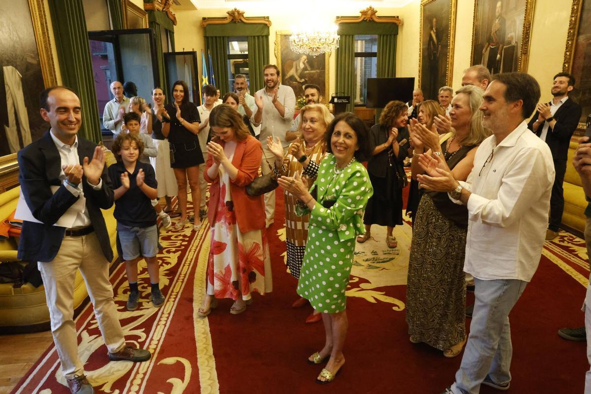 El pregón de Antón Meana para abrir la Semana Grande de Gijón, en imágenes El pregón de Antón Meana para abrir la Semana Grande de Gijón, en imágenes