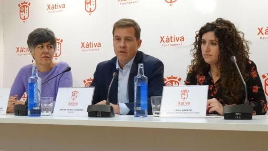 Galant, Cerdà y Baraza, ayer en la presentación de las jornadas.