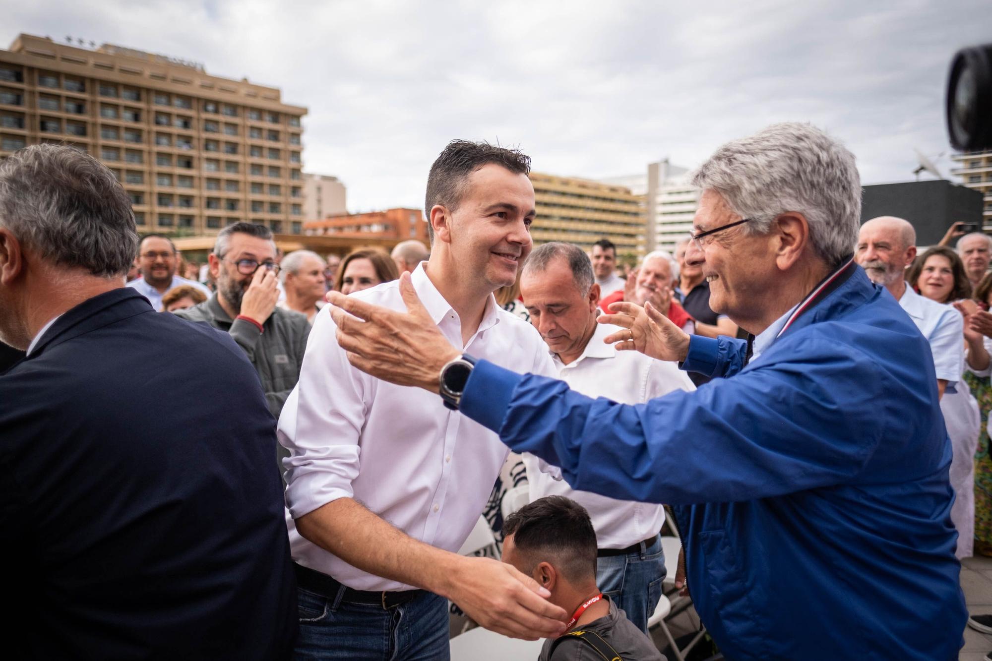 El PSOE presenta las candidaturas por la isla de Tenerife.